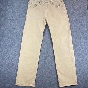 Orvis Pants Mens 36x34 Beige Desert Sand 5-Pocket Stretch Twill Chino 1856